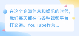 迅雷下载YouTube视频，轻松实现你的观影自由！