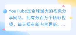 YouTube视频下载工具：轻松捕获您喜欢的精彩瞬间，无需付费订阅！