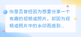 抖音最火大神级教程：如何一键去水印，让你轻松火遍全网！