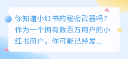 小红书的秘密武器：掌握这个秘诀，成为大V不是梦！